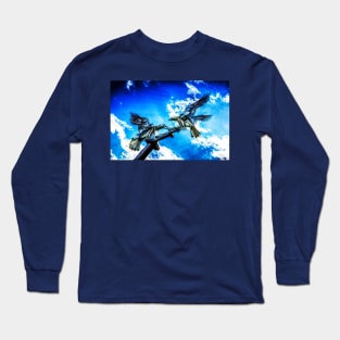 Buzzards Fighting In Flight Long Sleeve T-Shirt